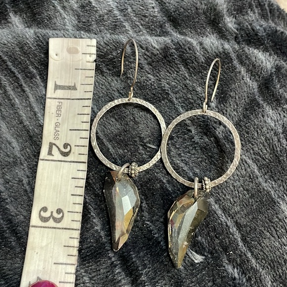 Hillberg & berk Sterling crystal earrings - Picture 2 of 4